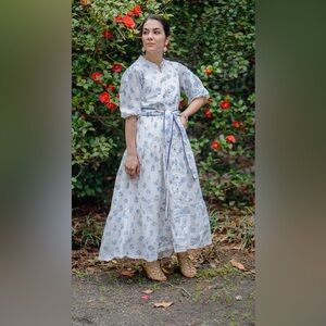 All In The Detail Clara Slip On Midi Dress Jardim Print